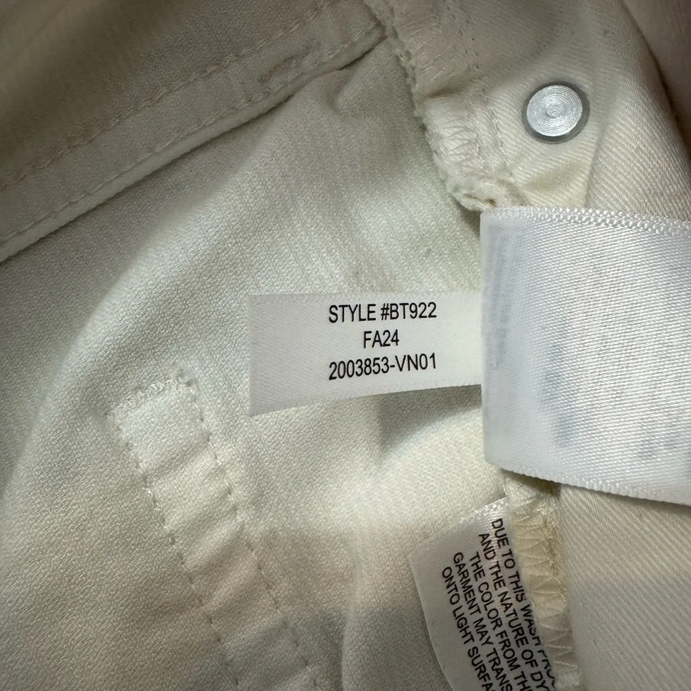 J Crew Corduroy Wide Leg High Waist Trouser Pants Cream Size 29 Style BT922 - Picture 5 of 10